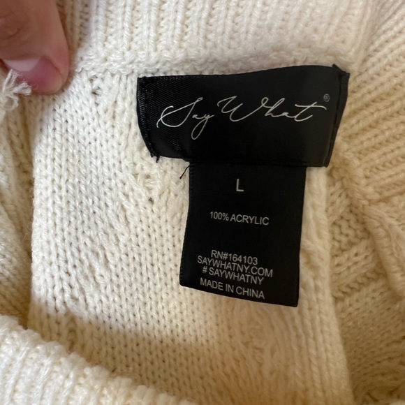 NWOT Sweater tank top and sleeves - Picture 4 of 5